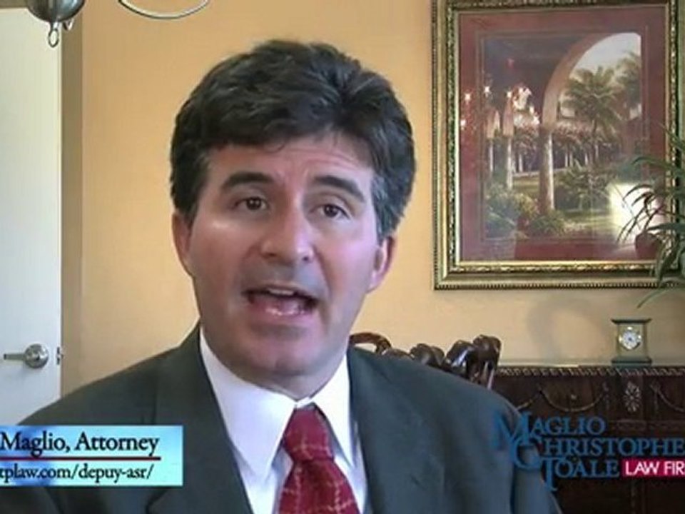 Q&A #4 Symptoms for Recalled Depuy ASR Hip