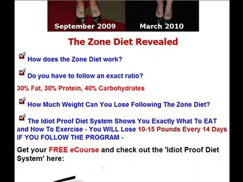 Zone Diet Exposed - Does It Really Work?