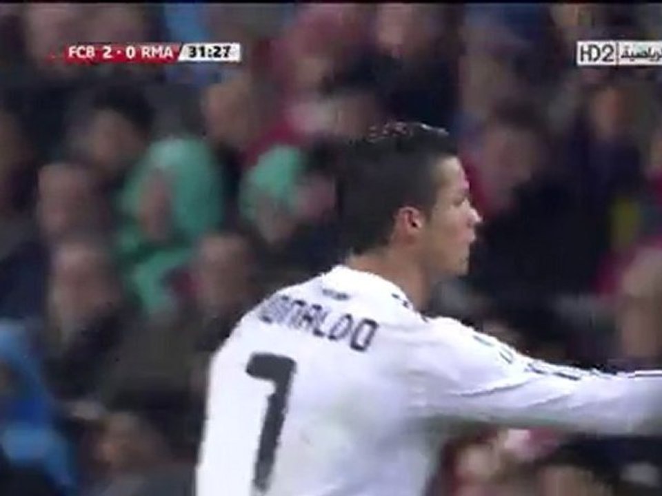 Cristiano Ronaldo pushes Pep Guardiola Barcelona 5 vs ...