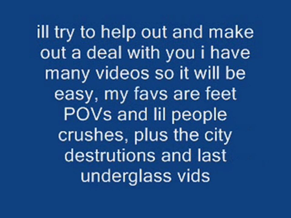 Giantess movie trades
