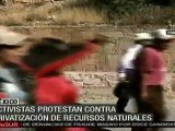 México: activistas protestan contra privatización de recursos naturales
