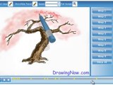 How to draw Cherry Blossom Tree