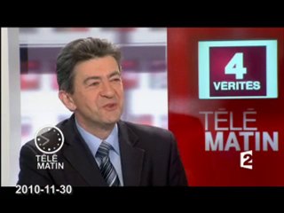 Jean-Luc Mélenchon interview du 30/11/2010 aux 4v