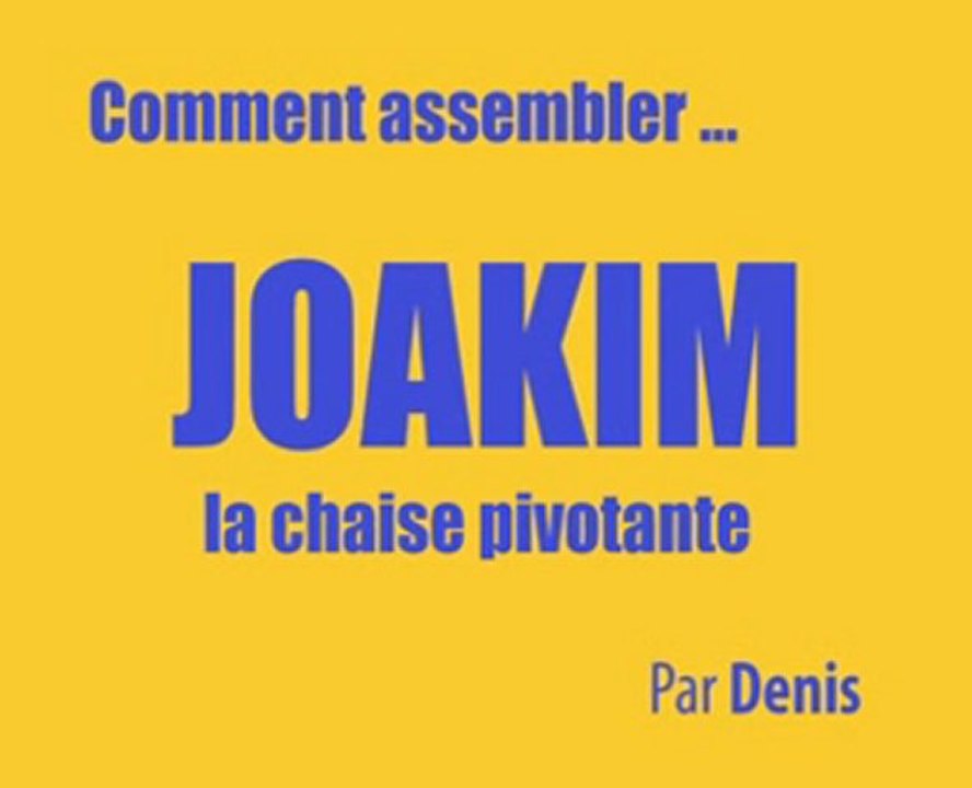 Comment assembler la chaise JOAKIM d'IKEA ?