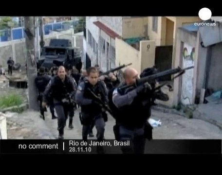 Riot police take over another favela in Rio... - no comment