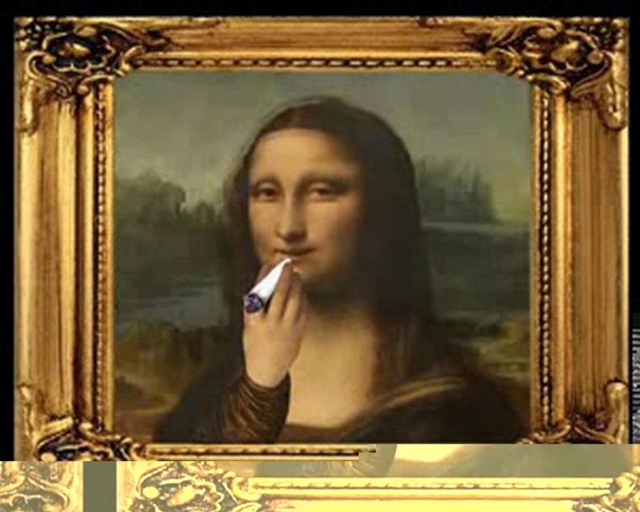 Udopea präsentiert: Mona Lisa bekifft mit Joint