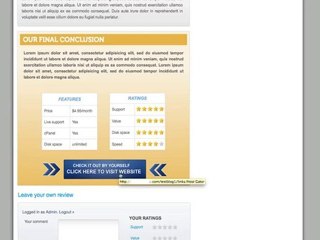 Product Review Wordpress Theme