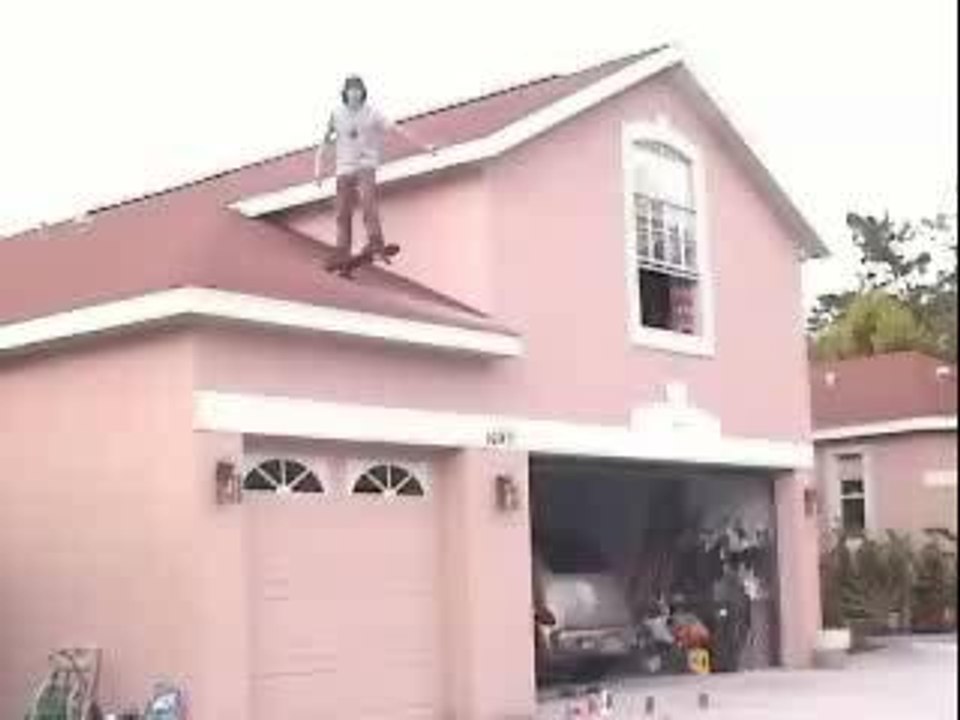 skate on roof