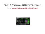Top 10 Christmas Gifts For Teenagers 2010