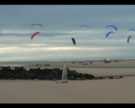 Sortie char à voile rc à Merlimont (presque sans pluie)