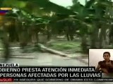 Gobierno venezolano presta atención oportuna a damnificados por las lluvias