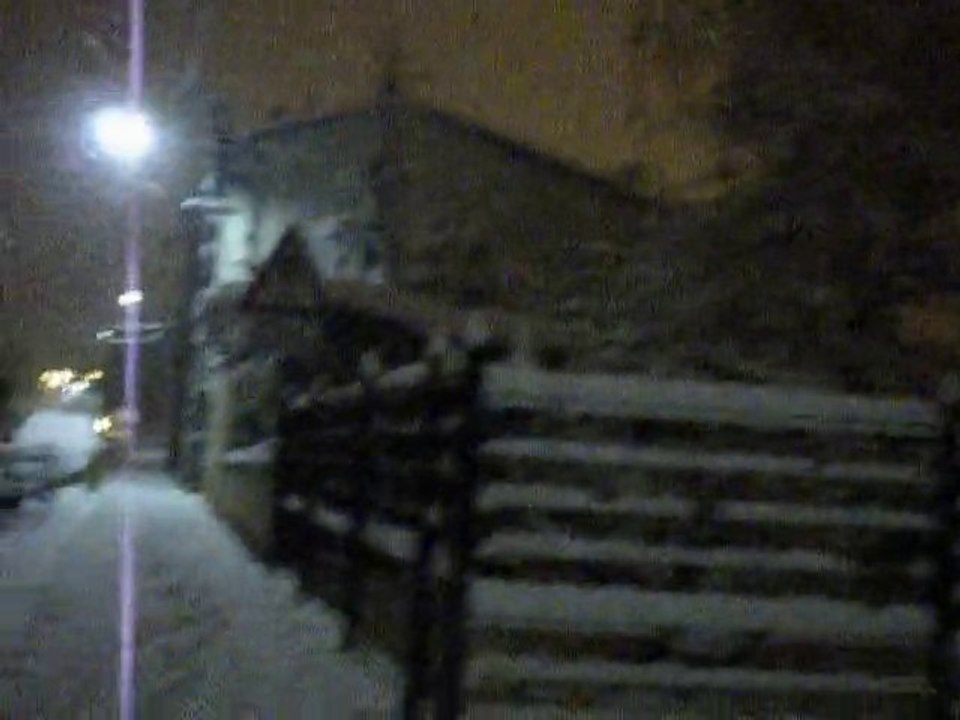 balade au petit jour dans la neige