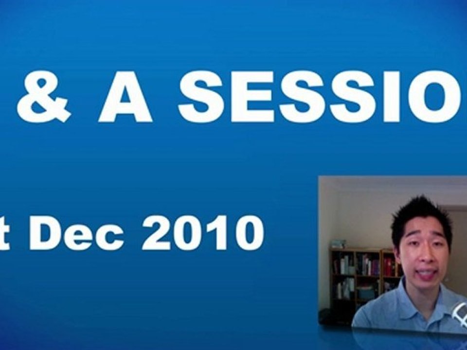 Q&A Session #8 - December 1st, 2010