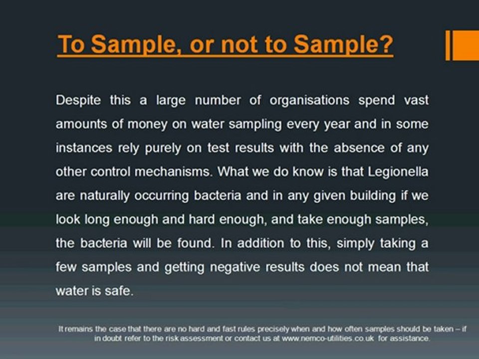 To Sample, or not to Sample