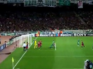 Panathinaikos v Barcelona 2nd goal