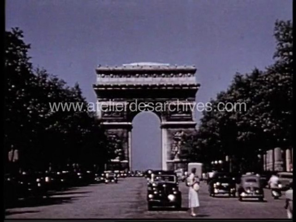 images rares de Paris en couleur dans les années  1950