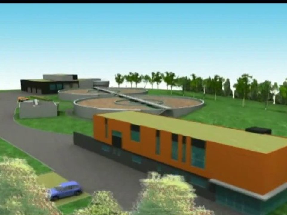 ballade virtuelle d'une station d'épuration en 3D par Neocad