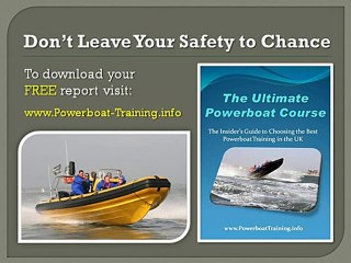 How to powerboat. Courses and instruction in Portsmouth