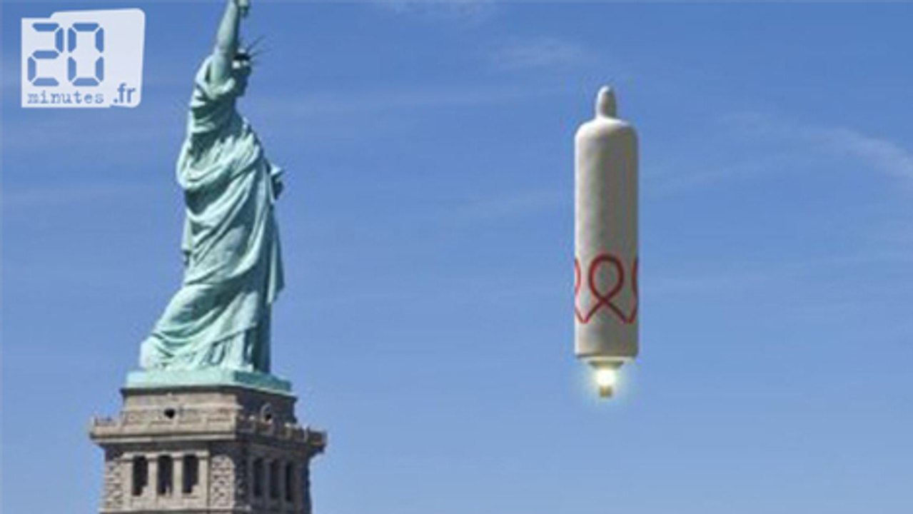 Un préservatif  de 40 mètres.... qui vole