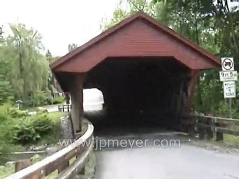 Newfield Covered Bridge video, Ithaca NY