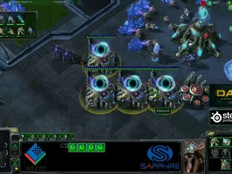 Match Starcraft II : Adel (P) vs TOP (T) (3ème carte)