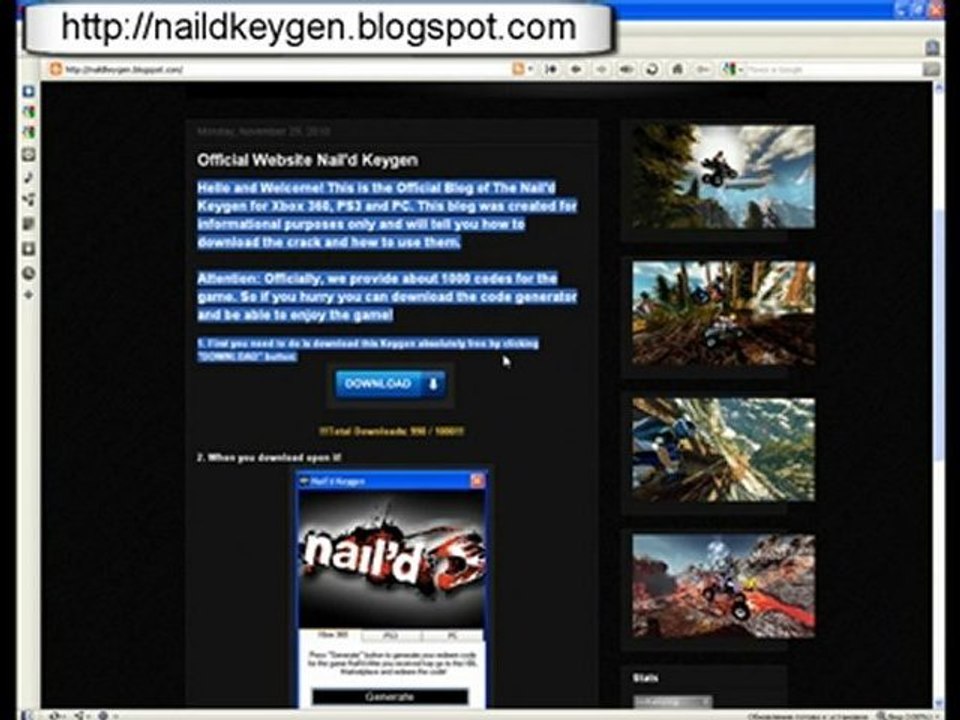 Nail'd Keygen For FREE Xbox 360, PS3 and PC