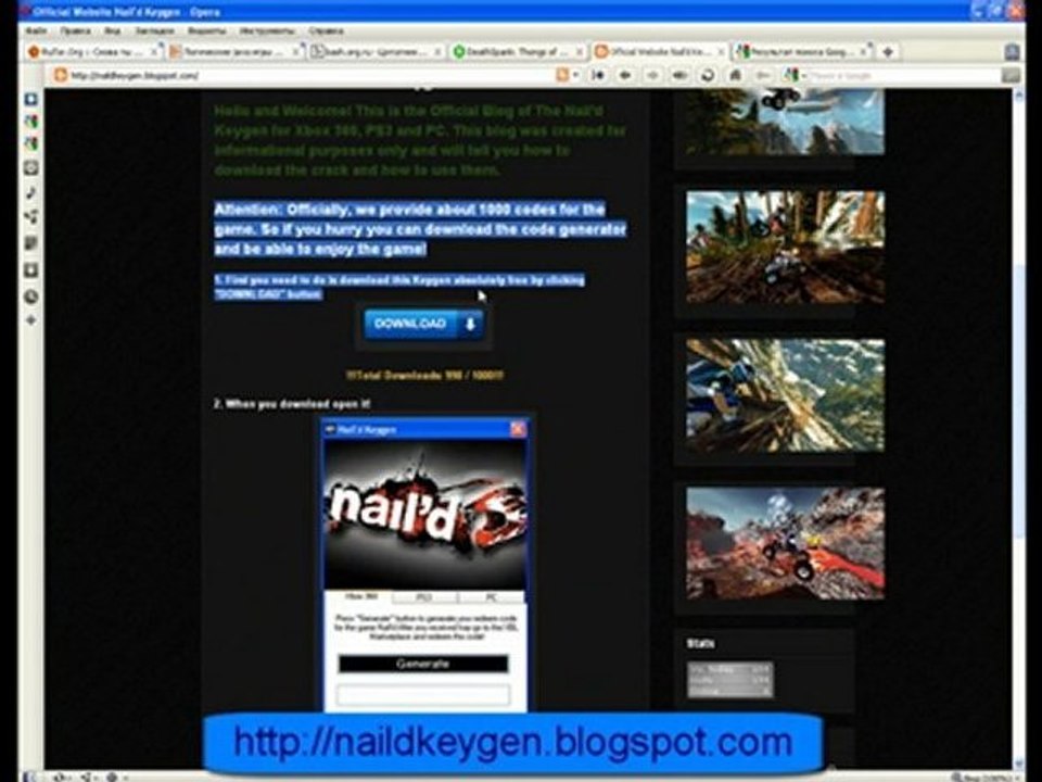 Nail'd cd key codes Free