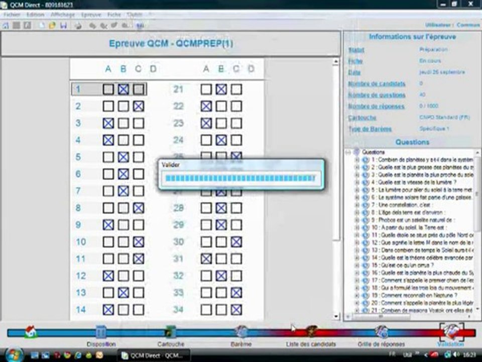 Projet   INTER-REACTIONS QCM