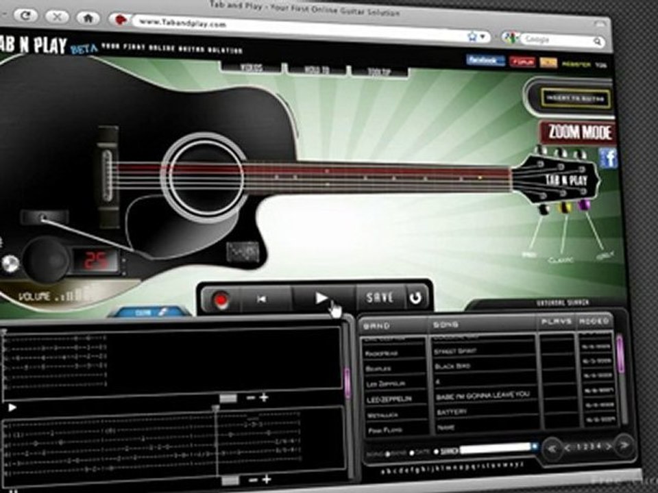Tab and Play Video tutorial part 4 - Tab editor