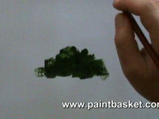 Painting tutorial - How to paint trees and bushes
