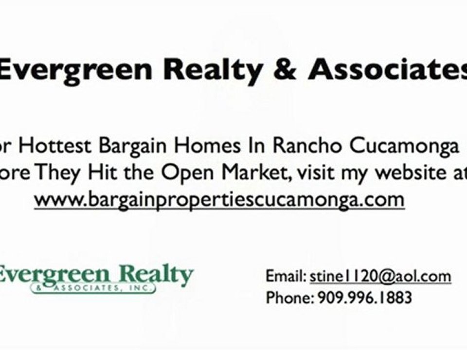 Bargain properties in Rancho Cucamonga California