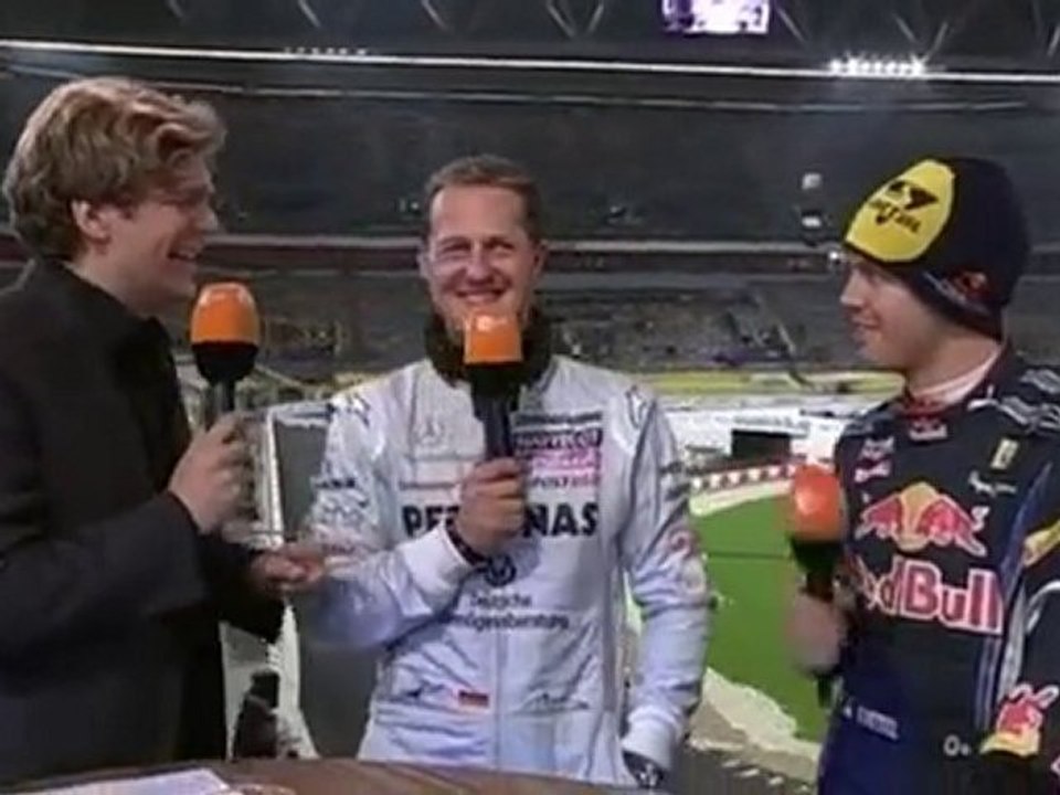 Sebastian and Michael Schumacher in Düsseldorf