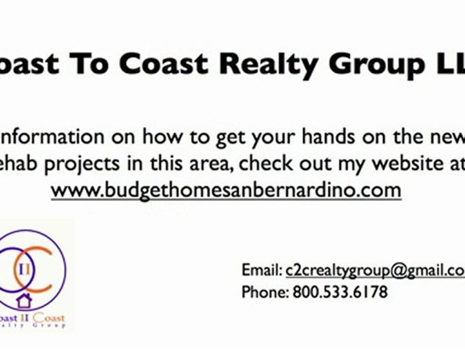 Find rehab projects in San Bernardino California