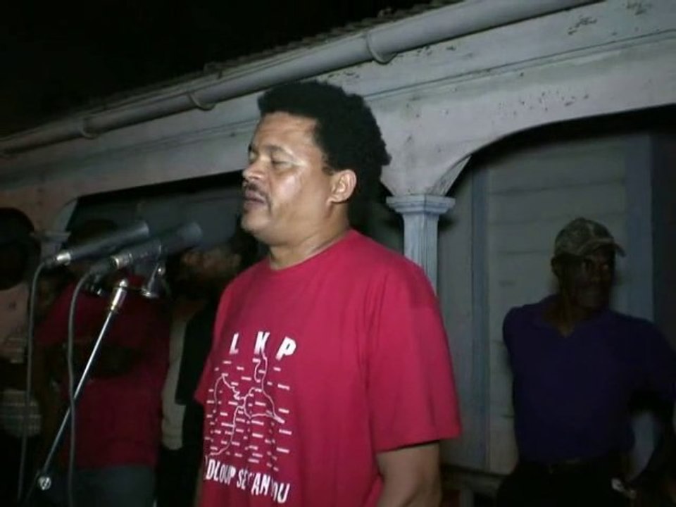 Elie Domota Meeting LKP 30.11.10 Petit-Canal