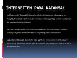 İnternetten Para Kazanma Yolları