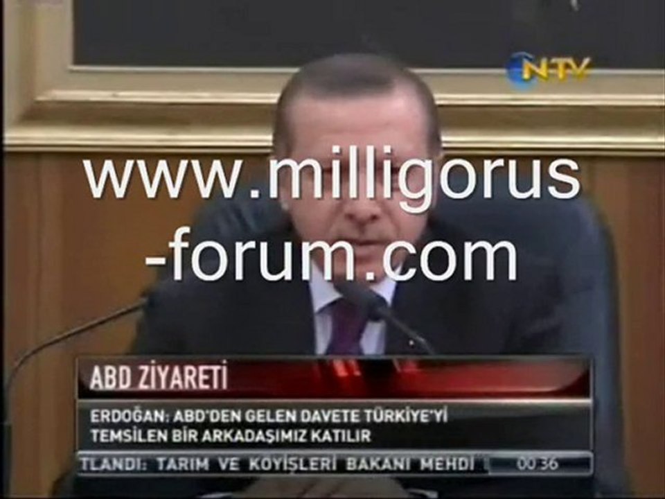 Erdoğan, türkiyeyi temsilen bir arkadaşımız katılır