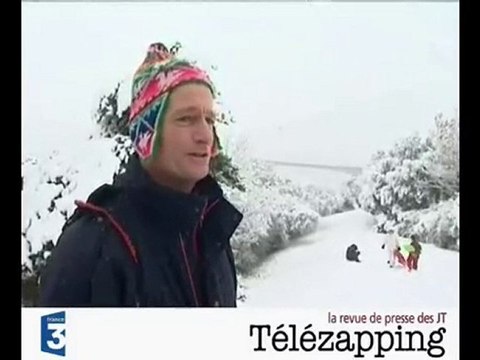 Télézapping : C'est dans l'Ouest qu'il neige le plus fort