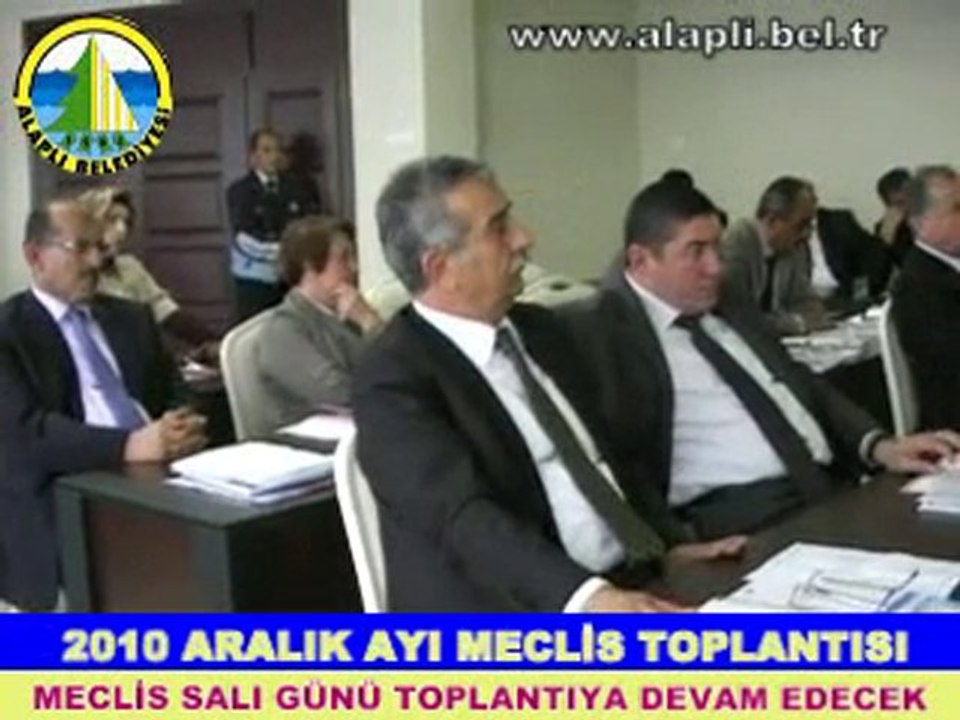 ALAPLI BELEDİYE MECLİSİ ARALIK 2010 TOPLANTISI
