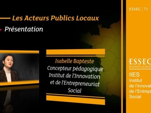 Les Acteurs Publics Locaux, 1 - Présentation du cours
