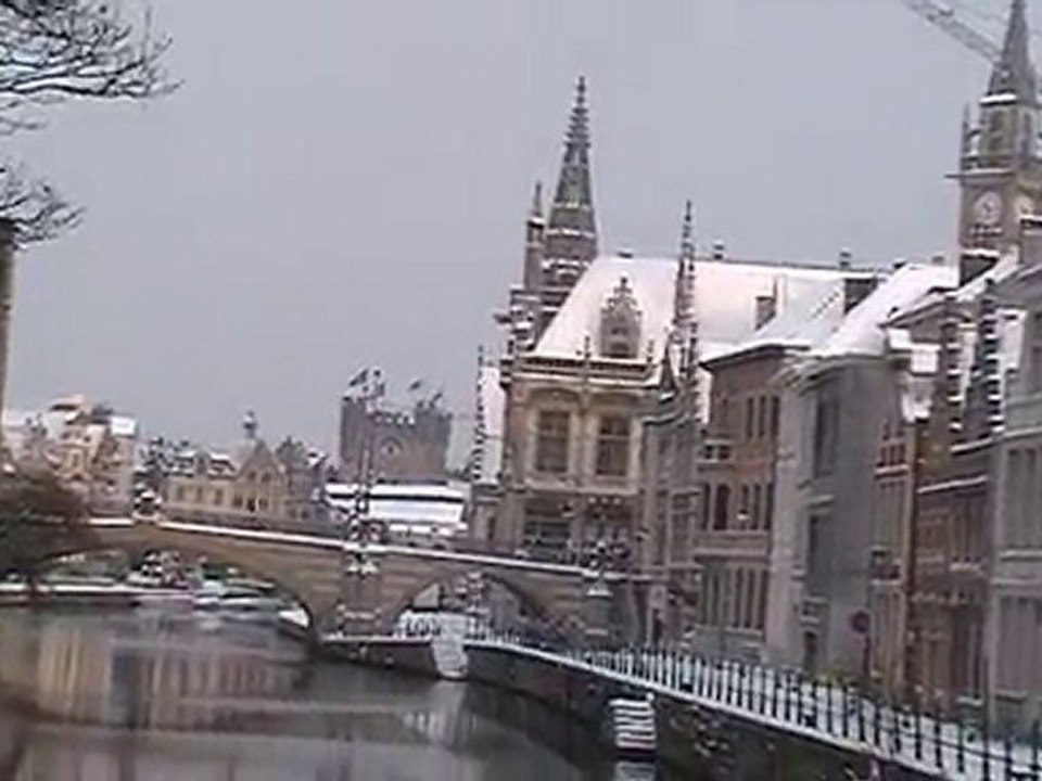 la neige a gand belgique 1 Décembre 2010