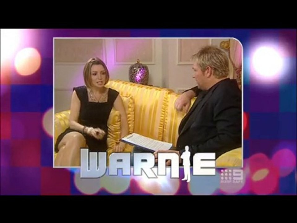 Dannii guest on Warnie