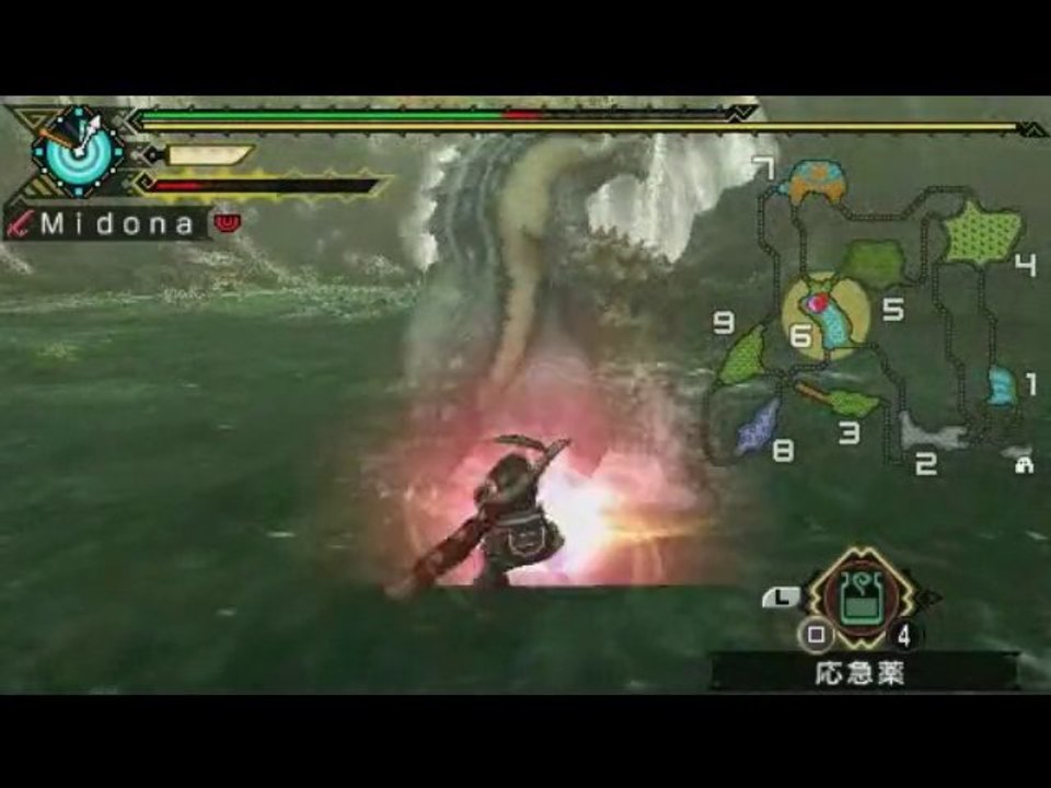 [MHP3] First fight VS Aoashira