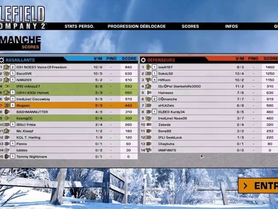 Duo-défi "Battlefield : Bad Company 2" vs Ethelwolf