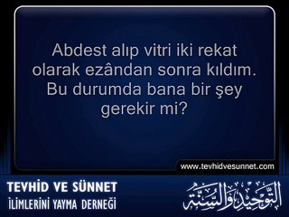 Vitri Kılmadan Sabah Namazı Vakti Girse Ne Yapılmalıdır?