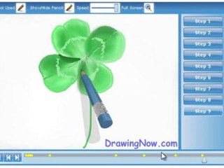 How to draw a Four Leaf Clover