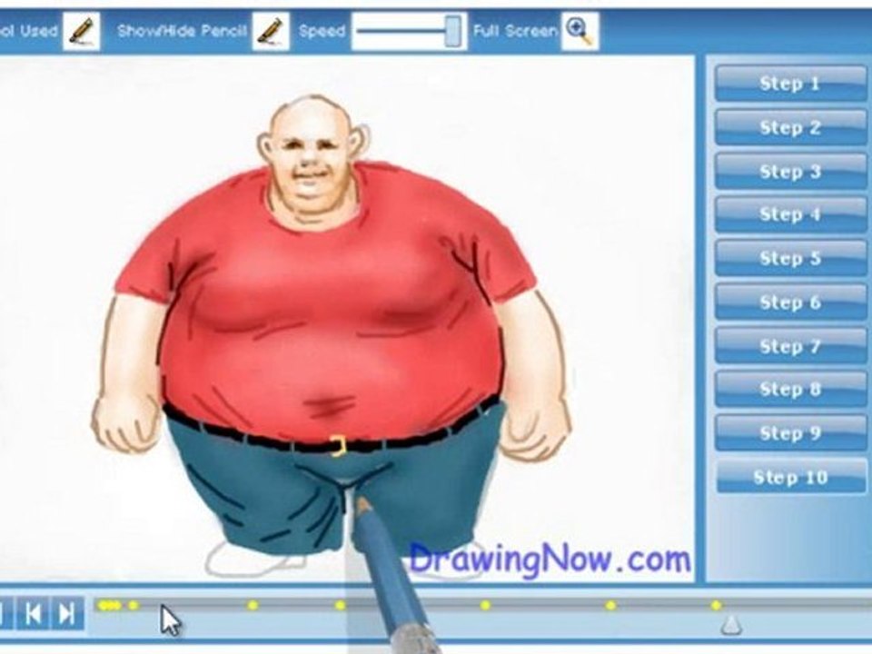 How to draw Fat People