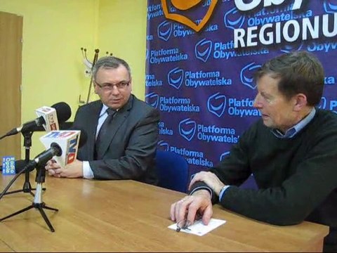 Konferencja prasowa Ryszarda Zembaczynskiego i Józefa Sebest