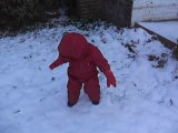 Kylian : ses tous premiers pas dans la neige