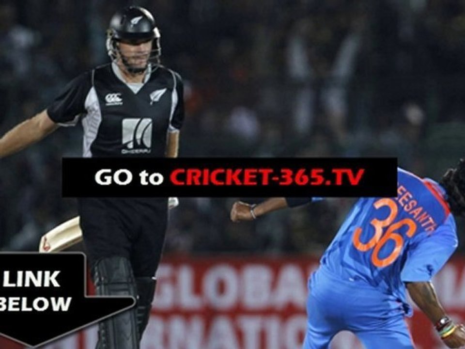 India vs New Zealand Live Streaming 3rd ODI 2010