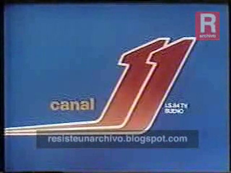 Identificador Canal 11 LS 84 TV Buenos Aires Argentina 1984